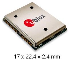 u-blox LEA-6R： 內置慣性導航功能的獨立GPS 模塊