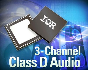 IRS2053M 3通道D類音頻驅動 IC推出