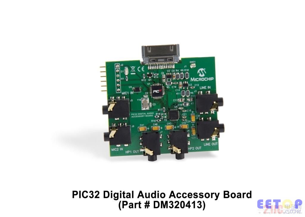 DM320413_PIC32 Digital Audio Accessory Board_7 X 5(low-res).