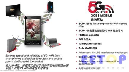 博通推移動設備5G WiFi芯片 擴展千兆無線版圖