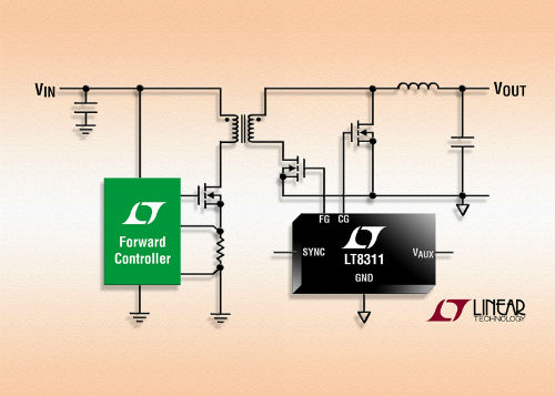 Linear 推出高效率副邊 MOSFET 驅動器 LT8311
