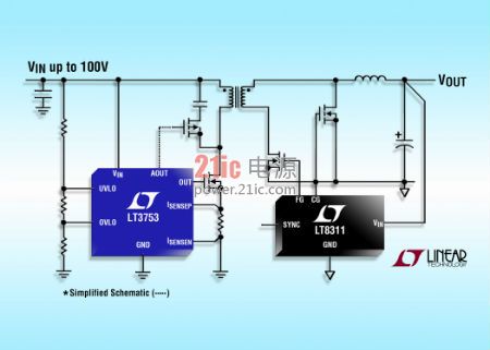 Linear 推出原邊電流模式 PWM 控制器 LT3753