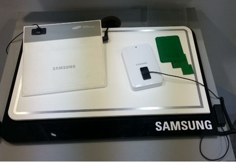 三星電機A4WP松耦合無線充電展示