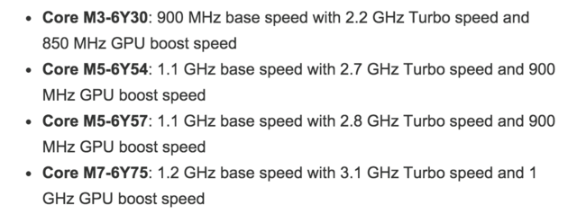 英特爾Skylake架構Core M處理器詳解