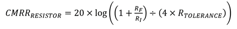 CMRR calculation